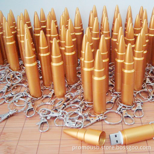 Portable Custom Bullet Shape Usb 2.0 Memory Sticks